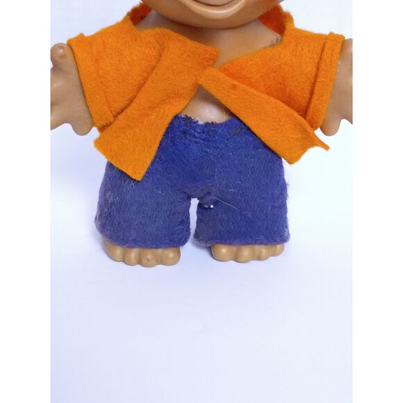 1960’s Troll Dolls Uneeda Wishnik Vintage 5.5" Cheerleader Troll and Lil Dude - Picture 9 of 15